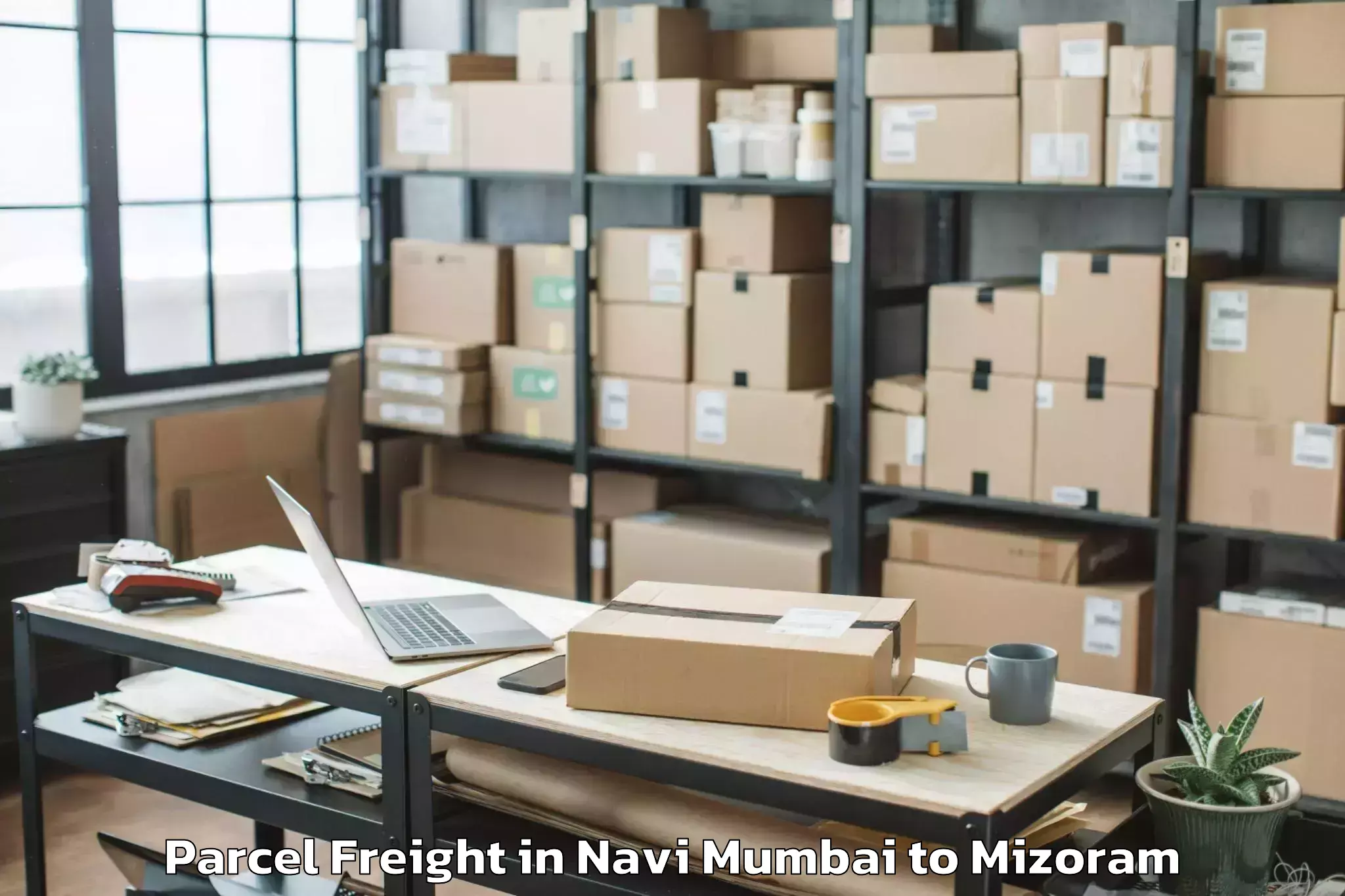 Book Navi Mumbai to Mizoram University Aizawl Parcel Freight